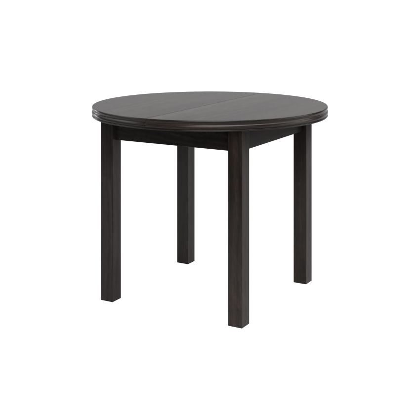 Masa living poli1 w, wenge, extensibila 100/130 cm, lemn masiv de fag/pal