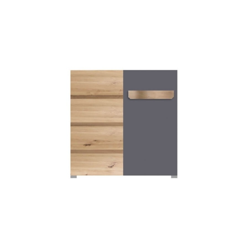 Comoda Thiene, TH8 gri, 90x97x42 cm