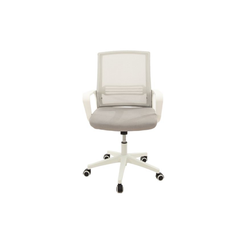 Scaun birou S-196, Gri, 100x44.5x48 cm, Material Textil