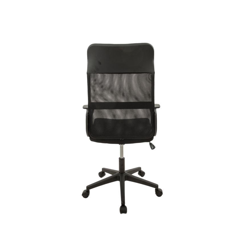 Scaun birou S-192, 116x45x49 cm, Negru, Material Textil
