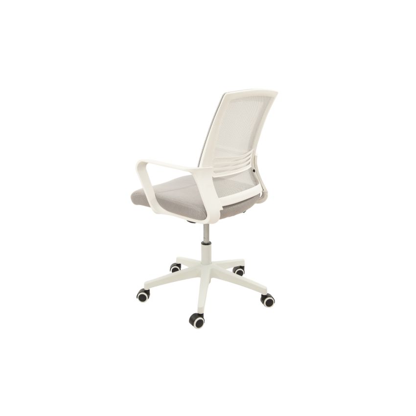 Scaun birou S-196, Gri, 100x44.5x48 cm, Material Textil