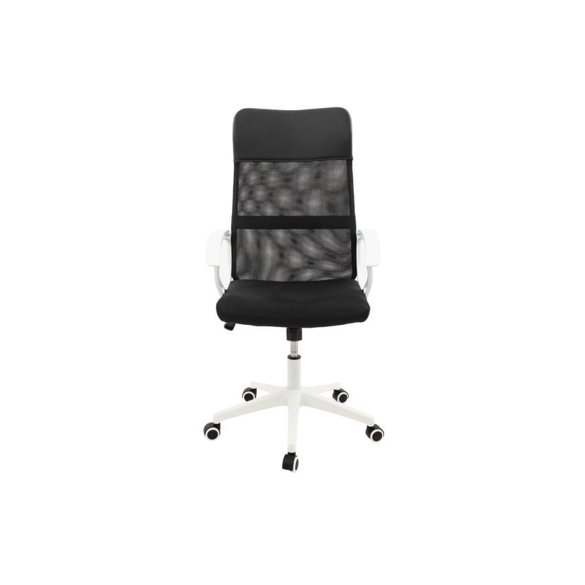 Scaun birou S-191, 116x45x49 cm, Negru, Material Textil