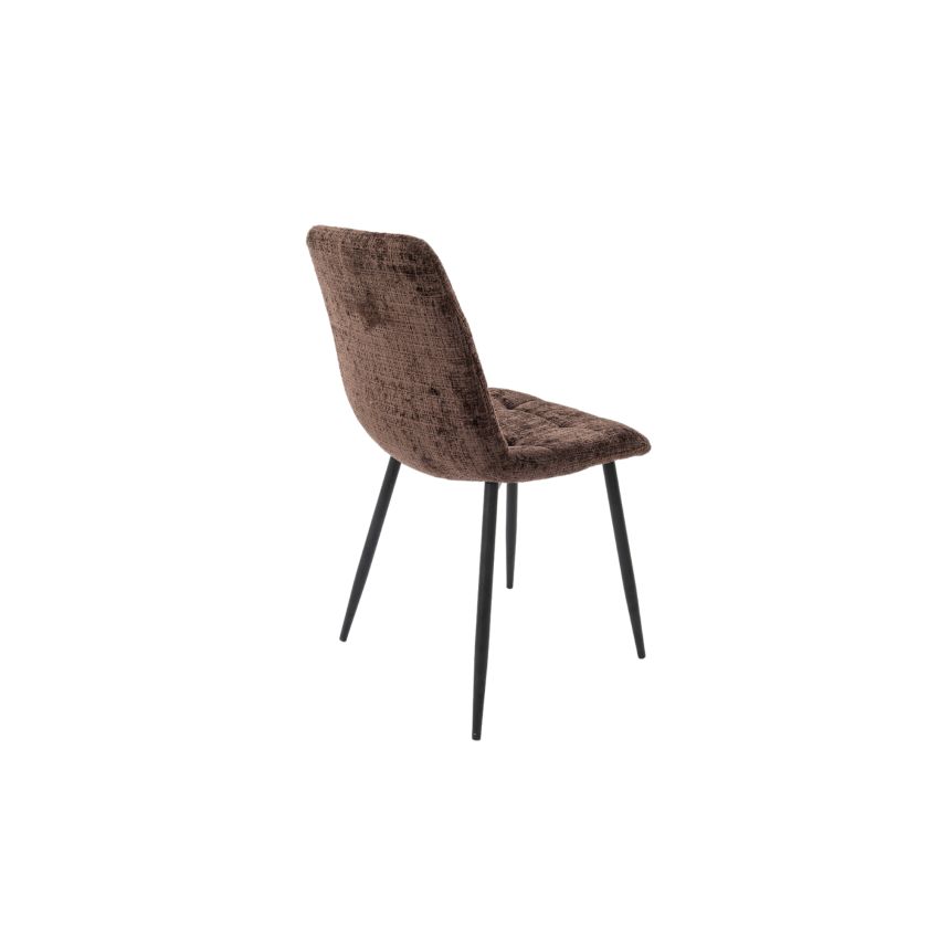 Scaun bucatarie Tapitat S-208, Stofa, Maro