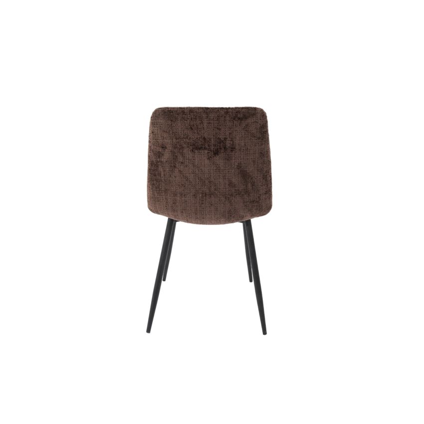 Scaun bucatarie Tapitat S-208, Stofa, Maro
