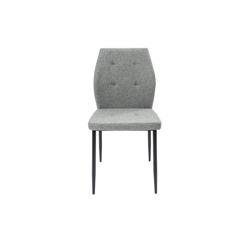 Scaun tapitat S-213, Stofa, Gri deschis