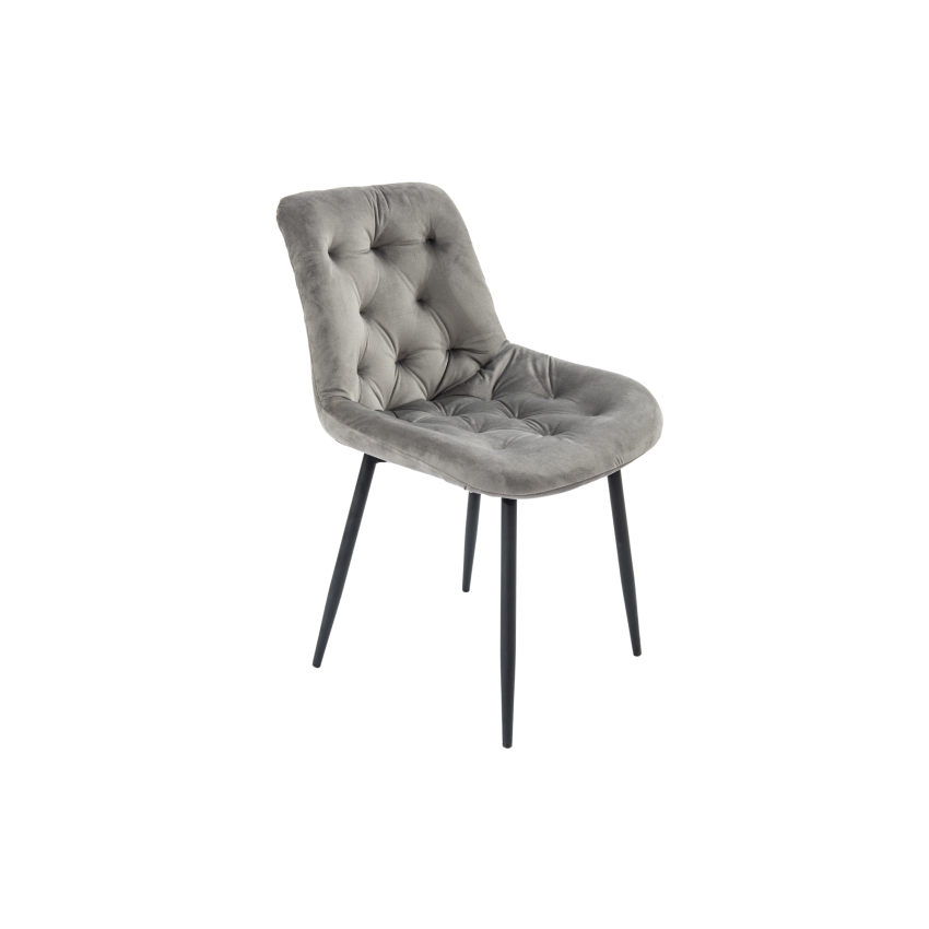 Scaun Bucatarie Tapitat S-212, Stofa, Maro