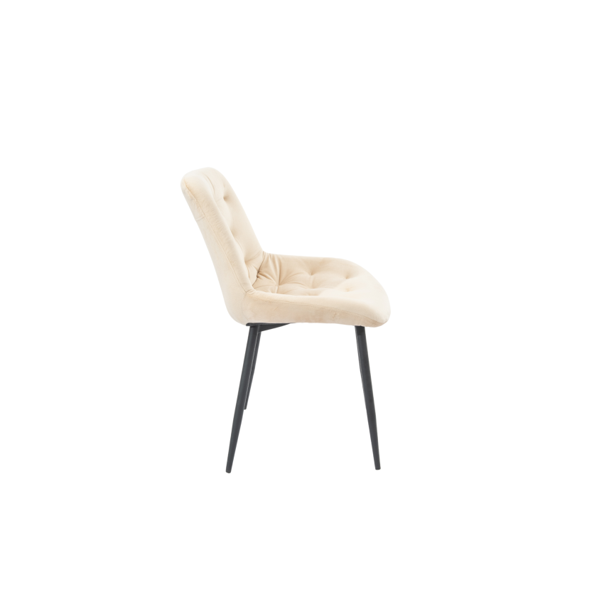 Scaun Bucatarie Tapitat S-212, Stofa, Bej