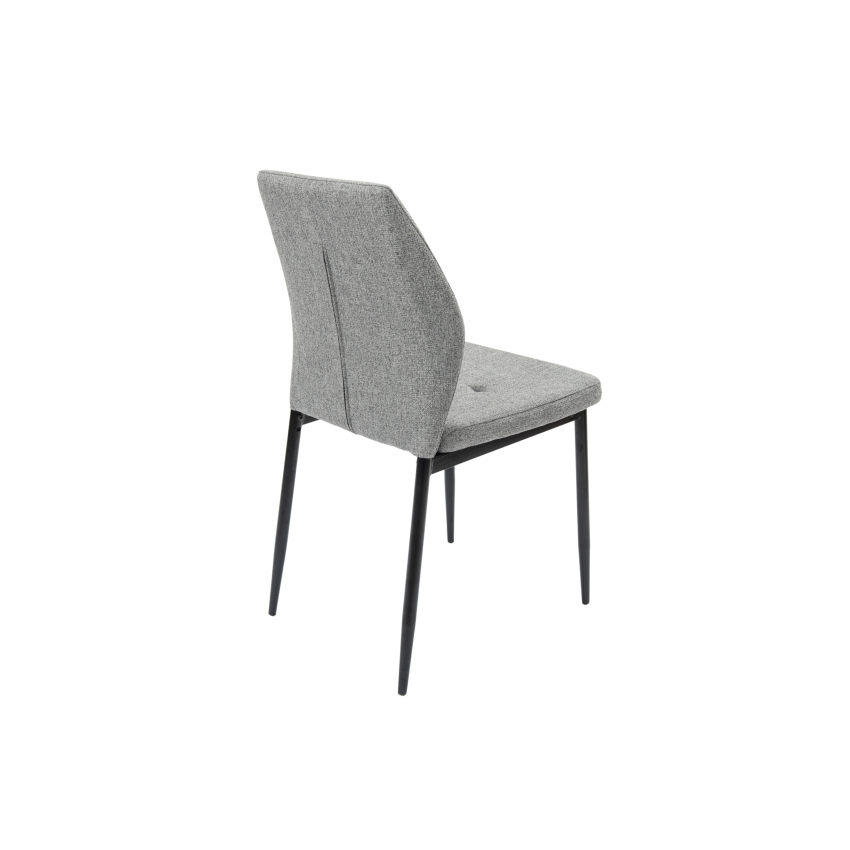 Scaun tapitat S-213, Stofa, Gri deschis