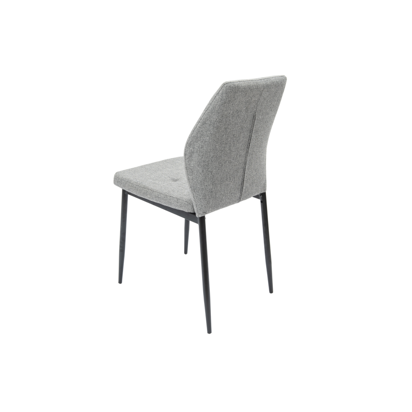Scaun tapitat S-213, Stofa, Gri deschis