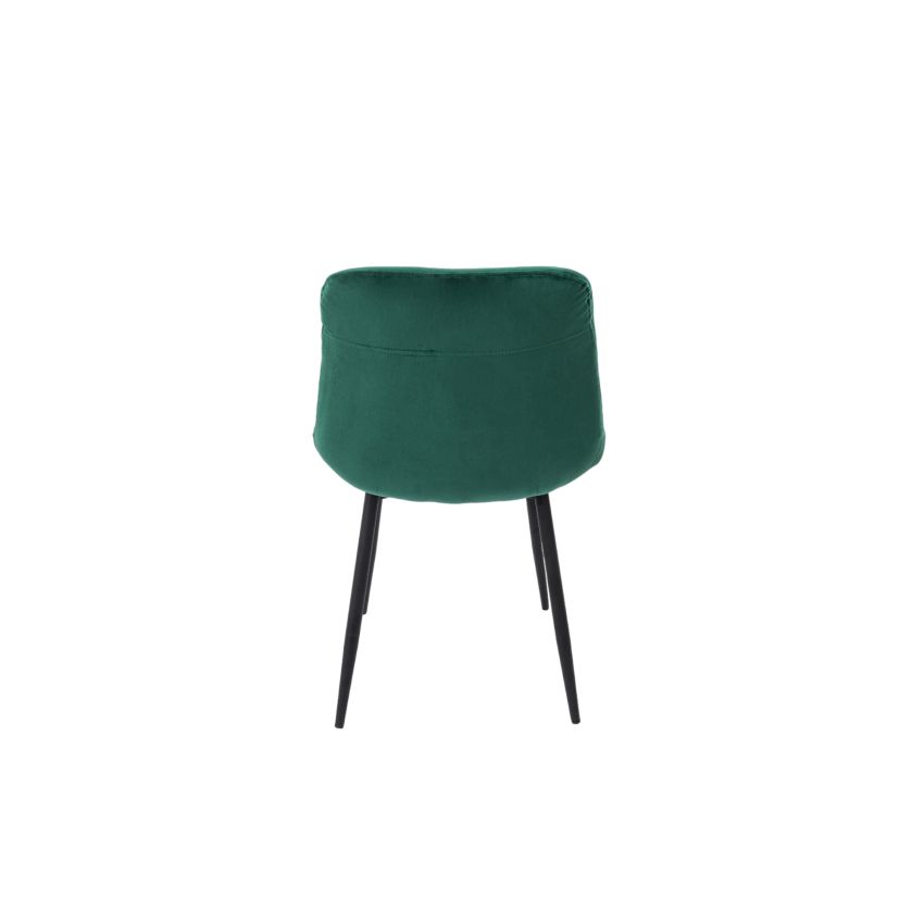 Set 4 scaune bucatarie tapitat S-212, Stofa, Verde