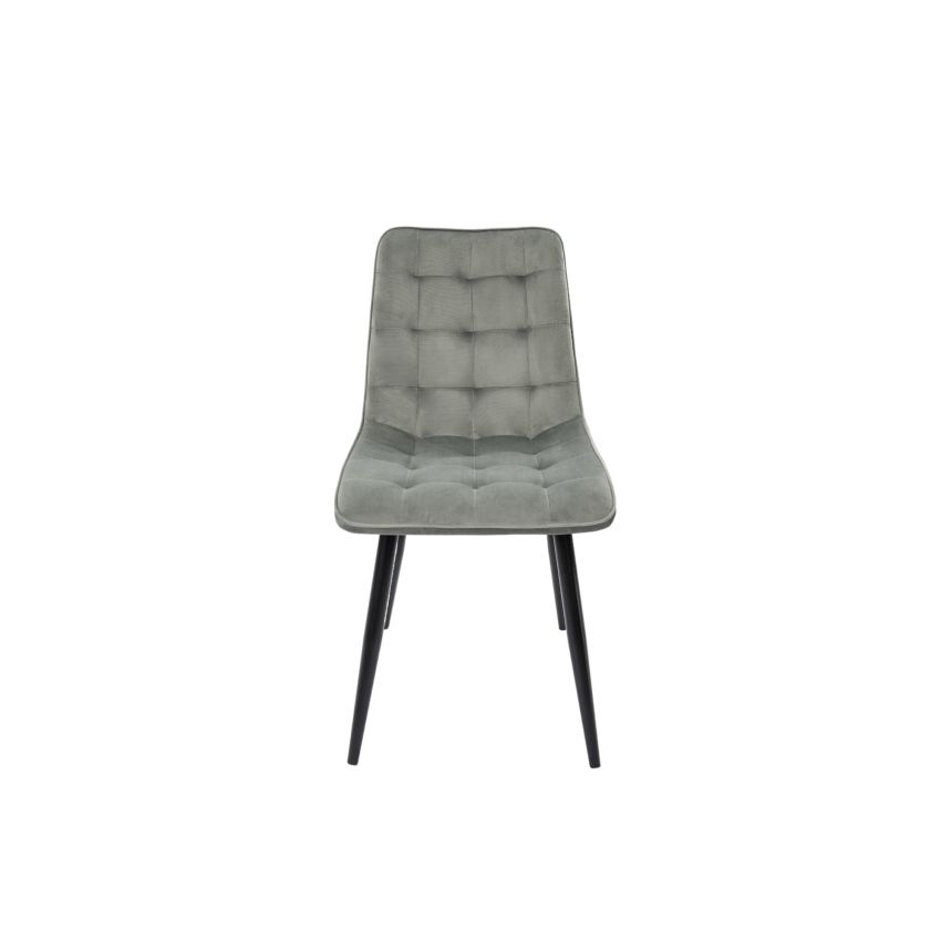 Scaun bucatarie tapitat S-214, Stofa, Gri