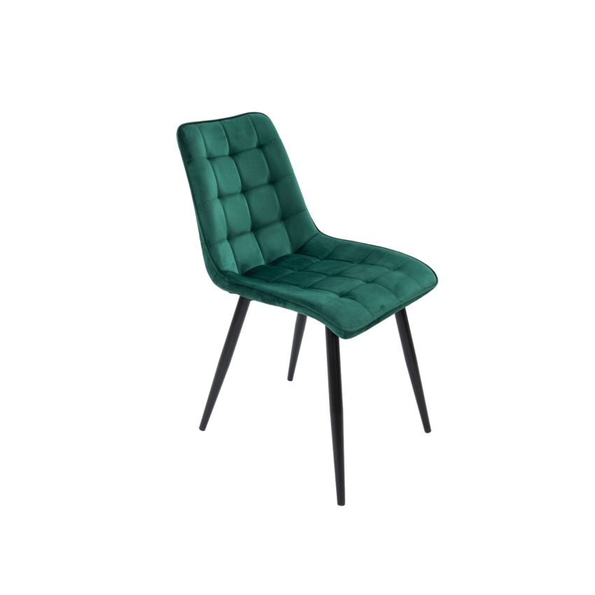 Set 4 scaune bucatarie tapitat S-214, Stofa, Verde [CLONE]