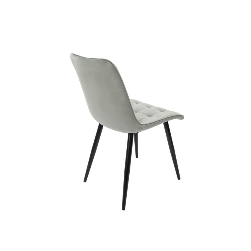 Scaun bucatarie tapitat S-214, Stofa, Gri