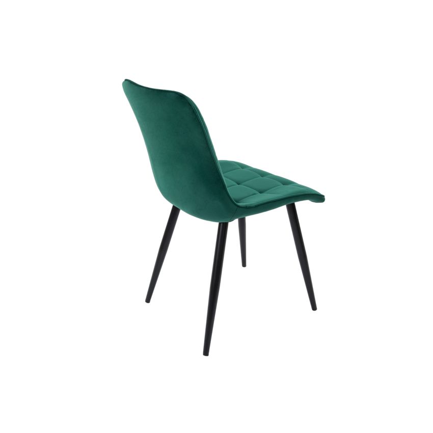 Set 4 scaune bucatarie tapitat S-214, Stofa, Verde [CLONE]