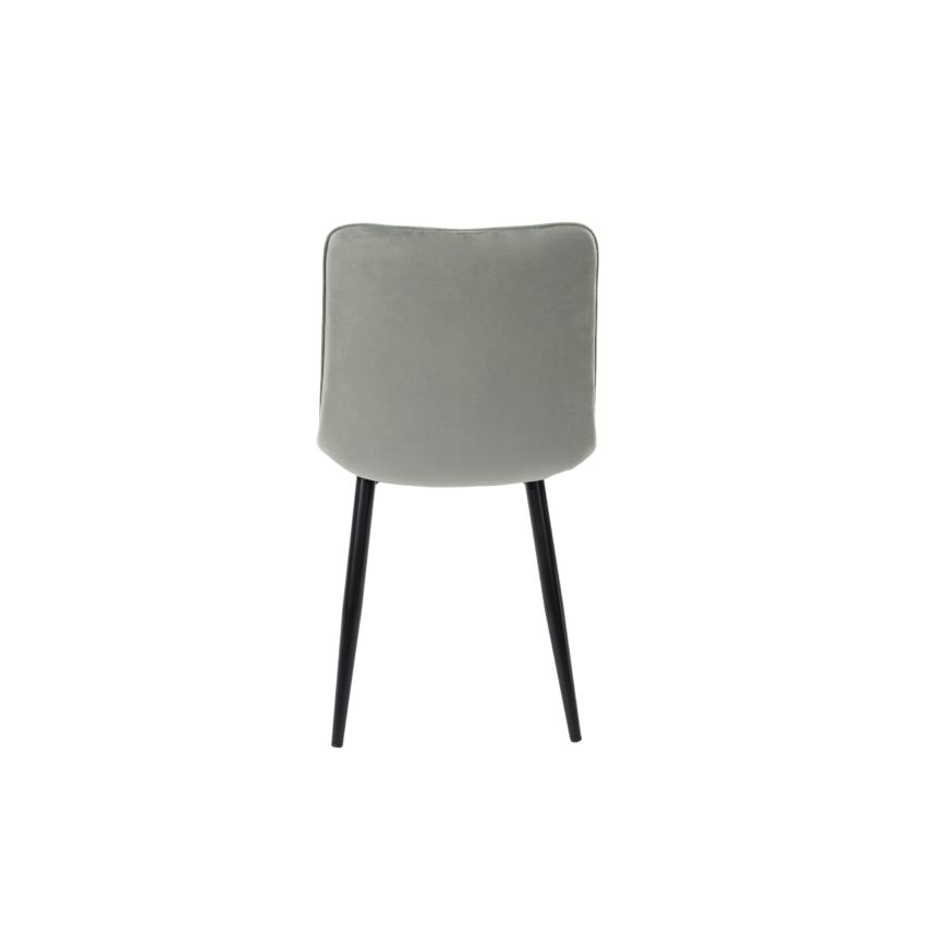 Scaun bucatarie tapitat S-214, Stofa, Gri