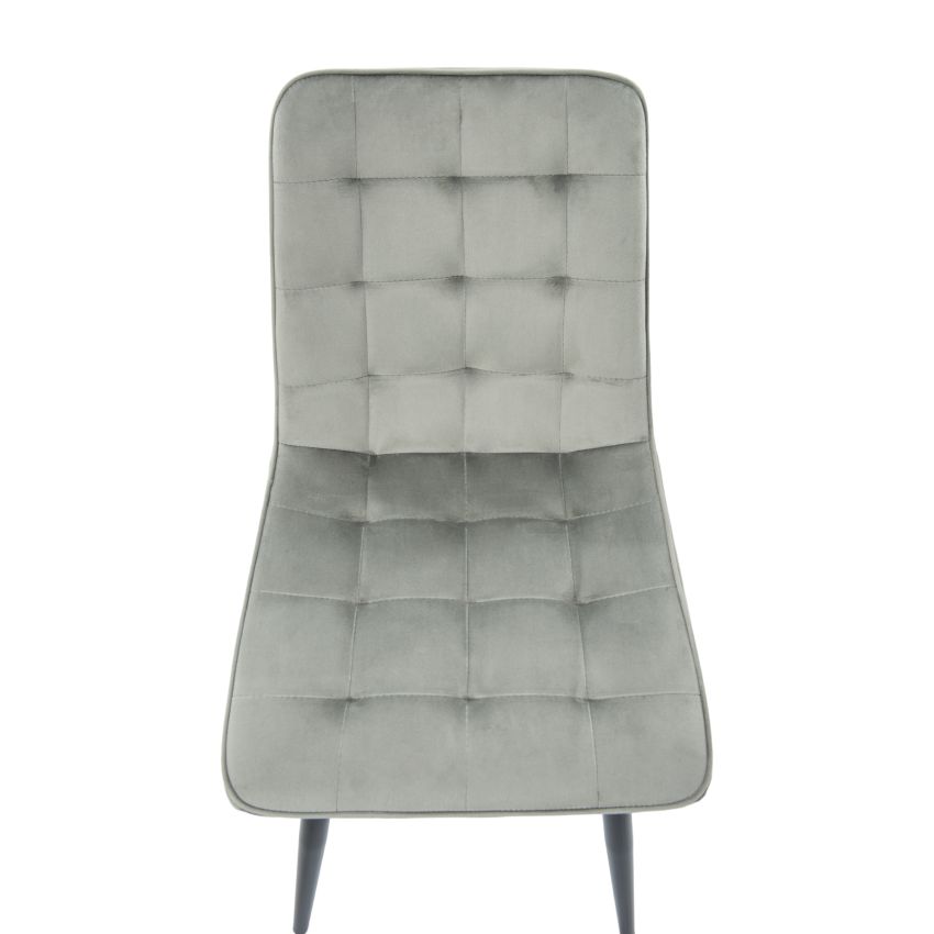 Scaun bucatarie tapitat S-214, Stofa, Gri