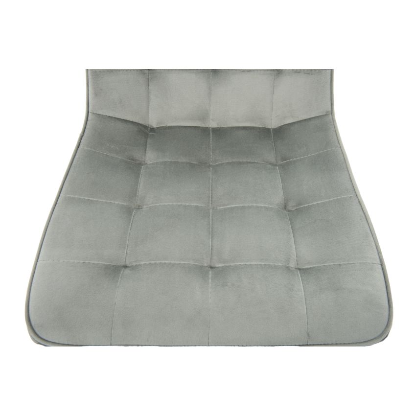 Scaun bucatarie tapitat S-214, Stofa, Gri