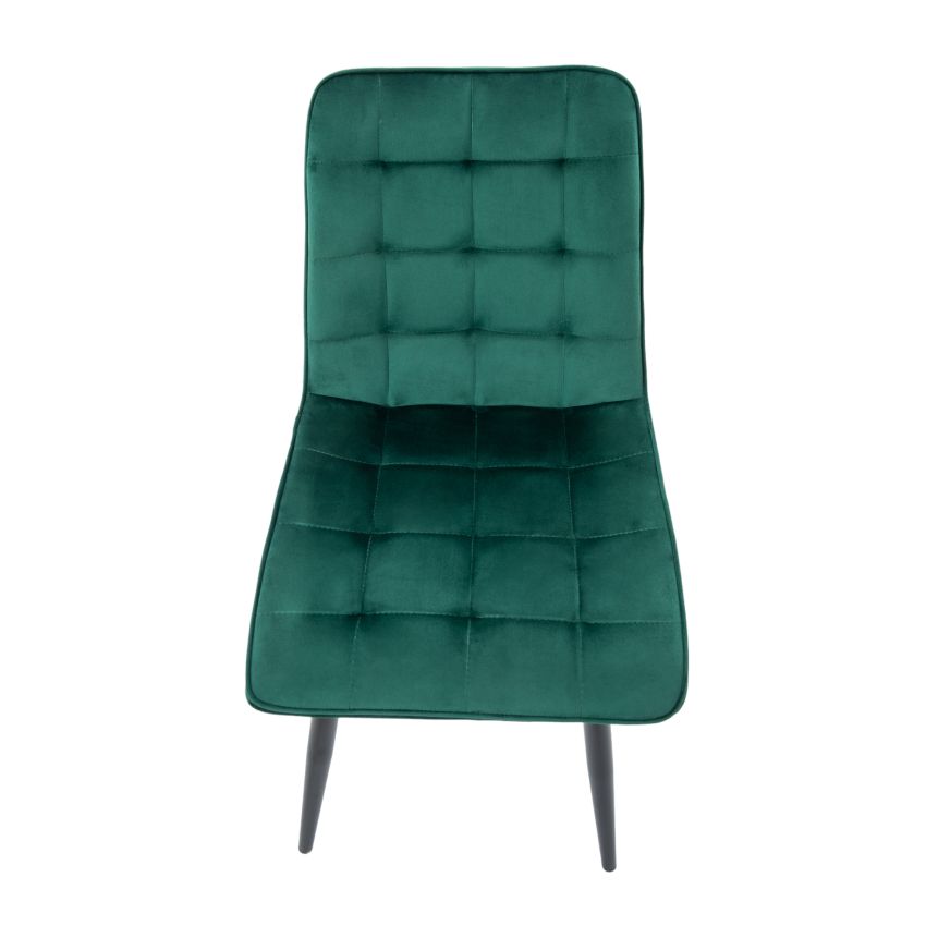 Set 4 scaune bucatarie tapitat S-214, Stofa, Verde [CLONE]