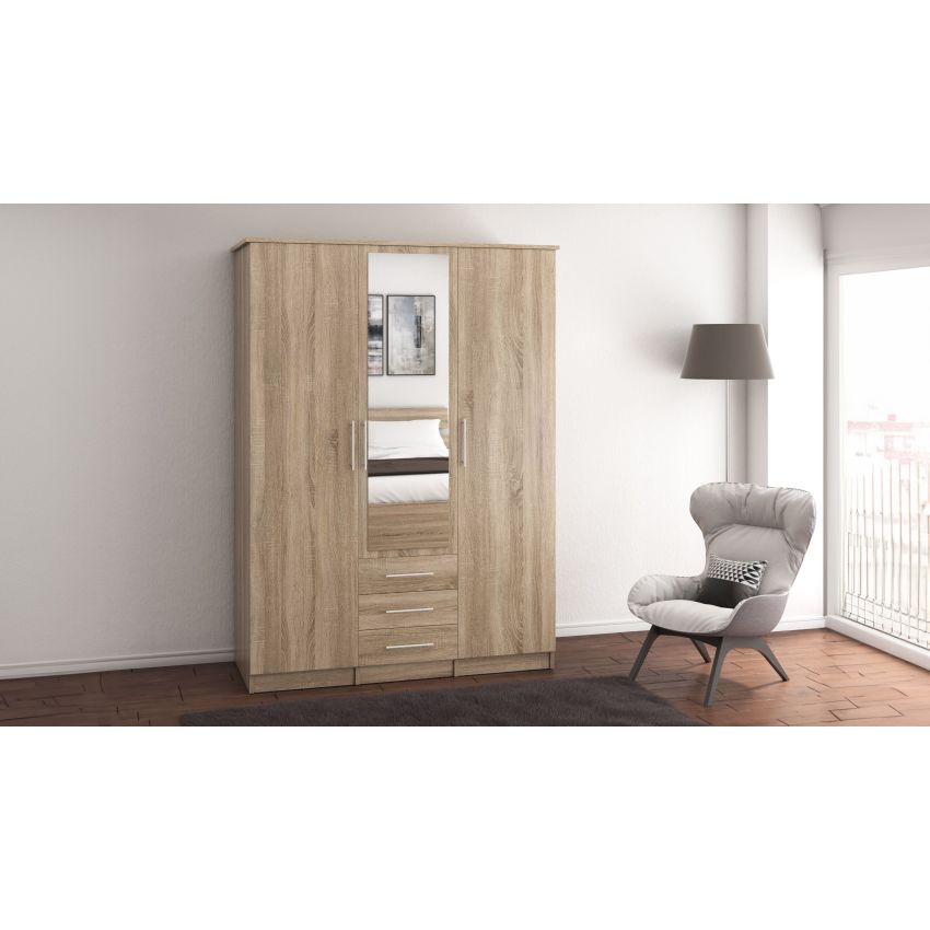 Dressing Ștefan 3d, sonoma 150 x 210 x 64 cm