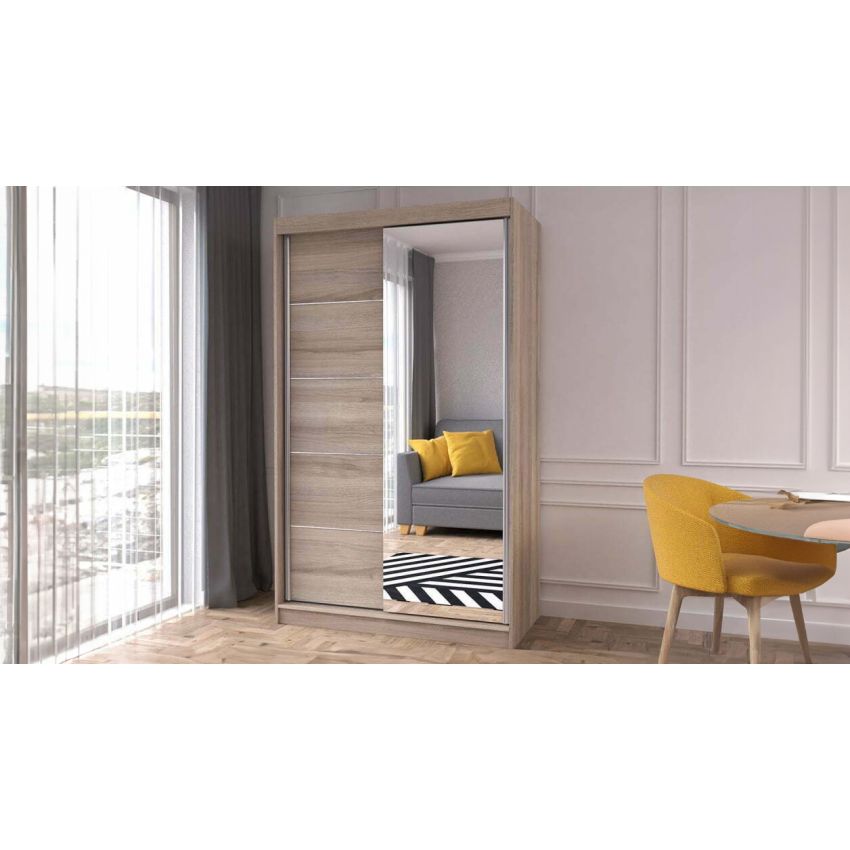 Dressing Teodor alb cu oglinda-120 cm