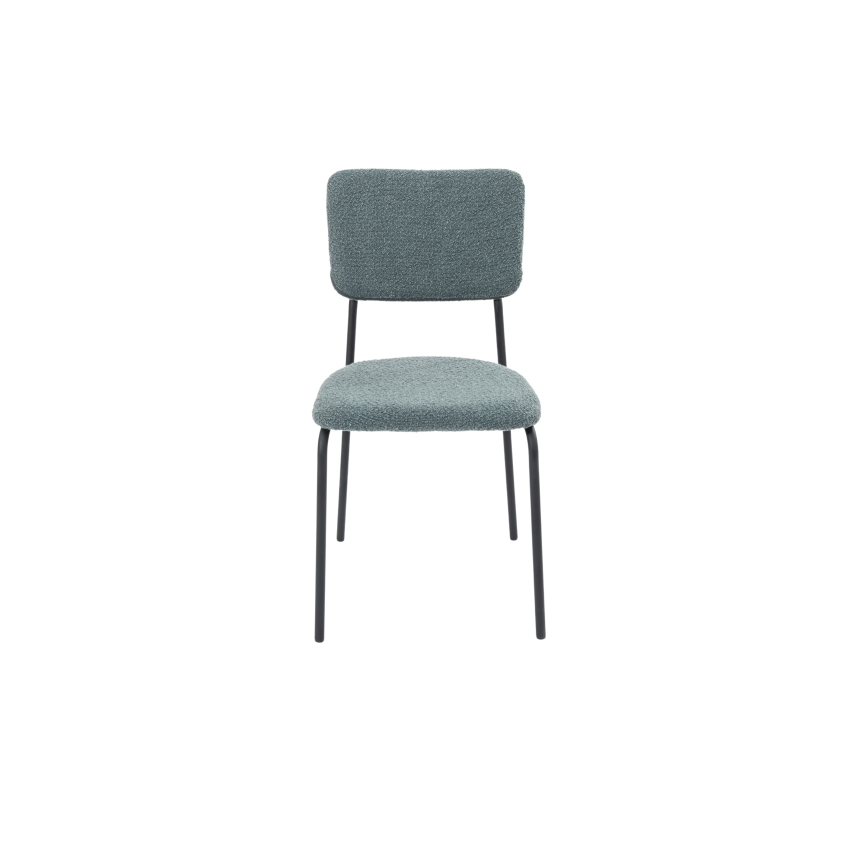 Set 4 scaune tapitate, S-209, Stofa, Gri