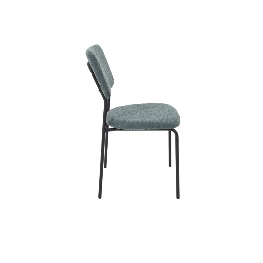 Set 4 scaune tapitate, S-209, Stofa, Gri