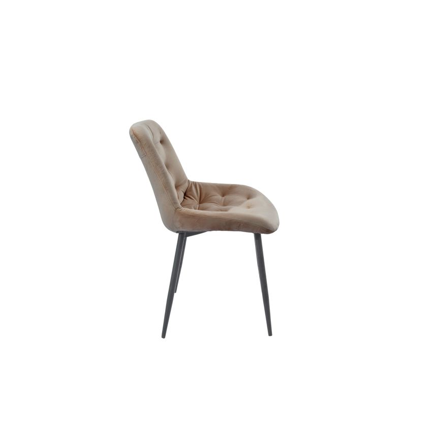 Scaun Bucatarie Tapitat S-212, Stofa, Maro