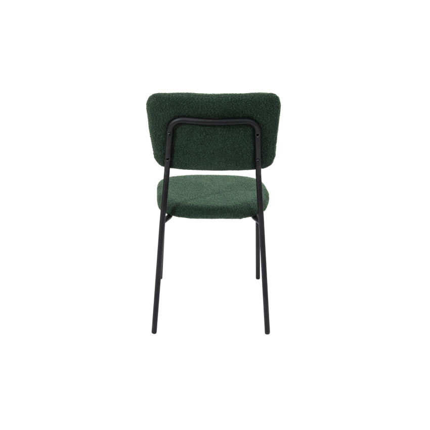 Set 2 Scaune bucatarie, tapitat cu stofa, s-209, verde