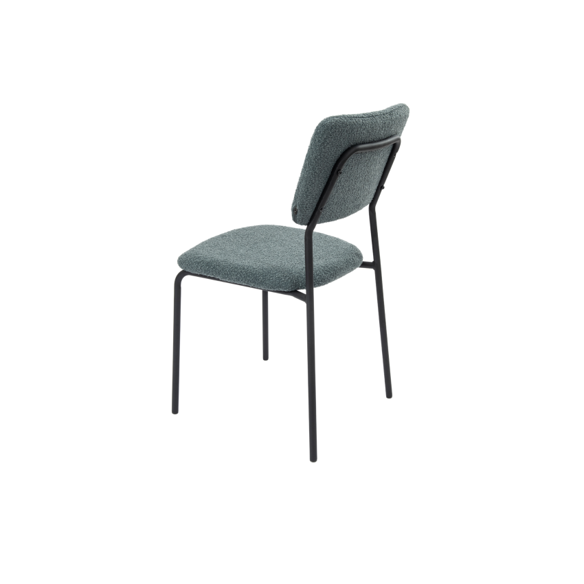 Set 4 scaune tapitate, S-209, Stofa, Gri
