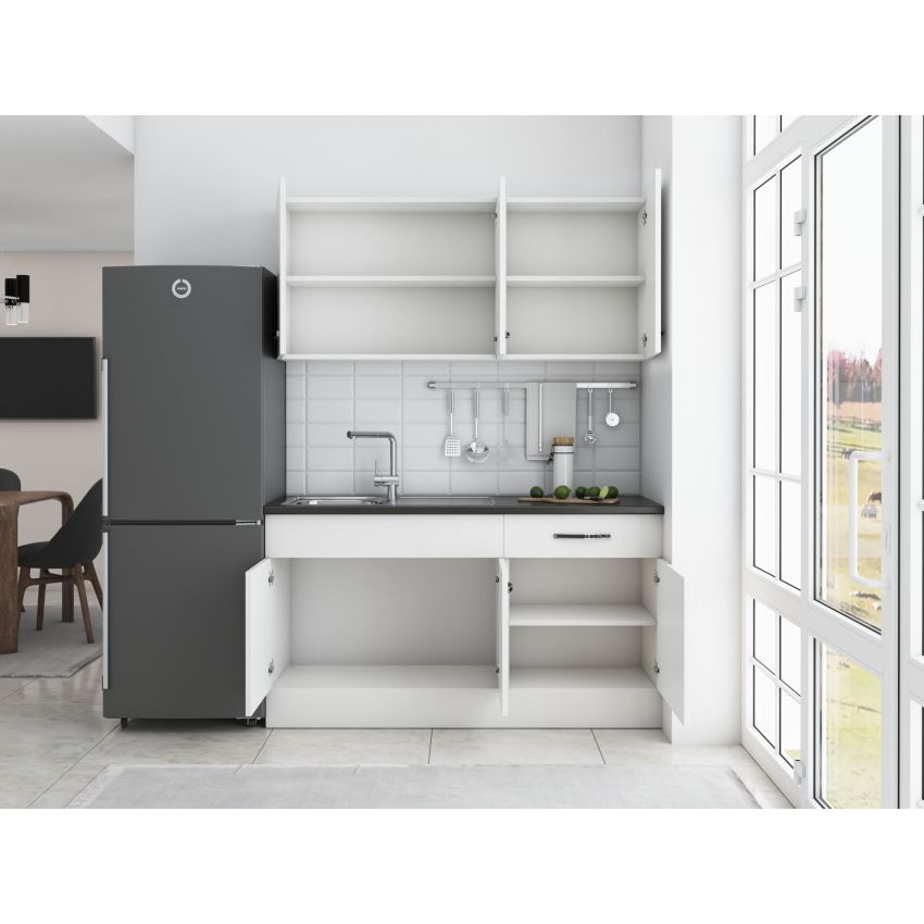 Pachet  - Set Bucatarie Sofia alb + Set Masa cu 4 scaune MBS-36