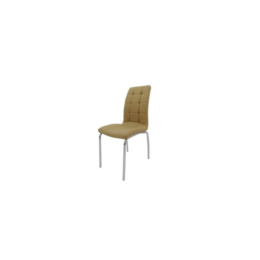 Set 6 scaune bucătărie s-02, culoare camel