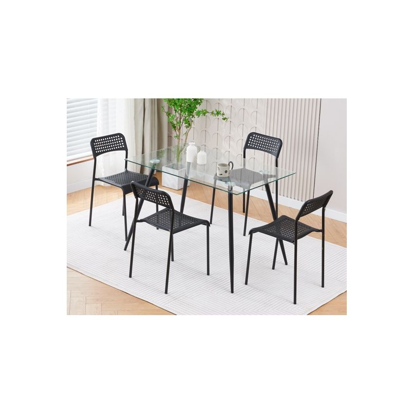 Pachet  - Set Bucatarie Sofia alb + Set Masa cu 4 scaune MBS-36