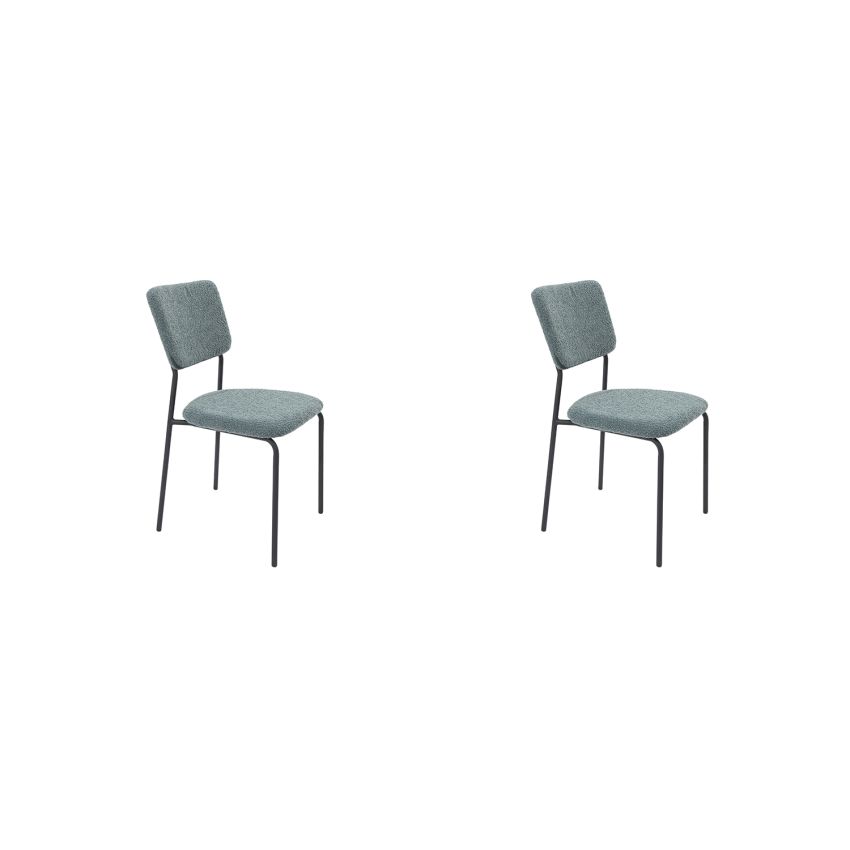 Set 2 scaune tapitate, S-209, Stofa, Gri