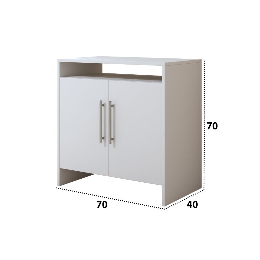 Comoda ECO, alb, 70x70x40 cm