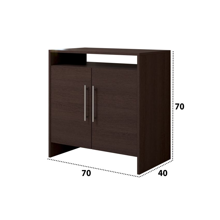 Comoda ECO, wenge, 70x70x40 cm