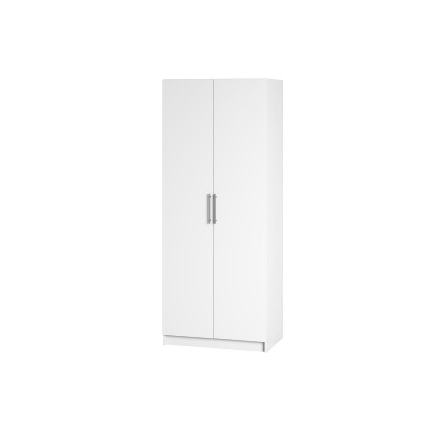 Dulap ECO, 2 usi si rafturi, alb, 80 cm