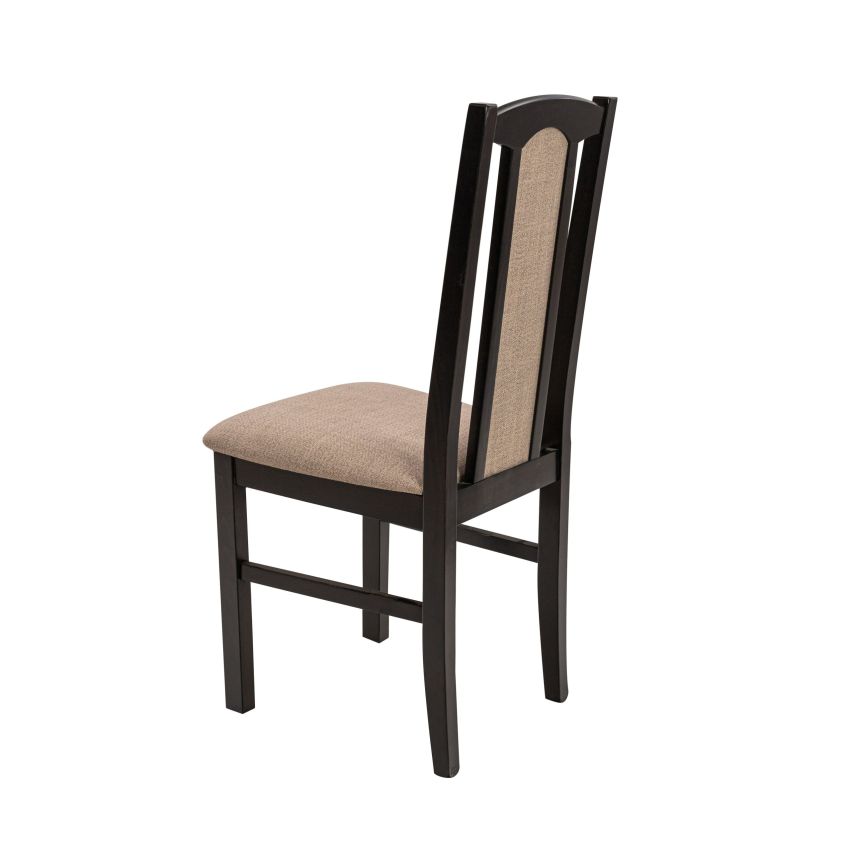 Scaun din lemn masiv de fag tapitat cu stofa s-37 boss7 w15, wenge (OUTLET)