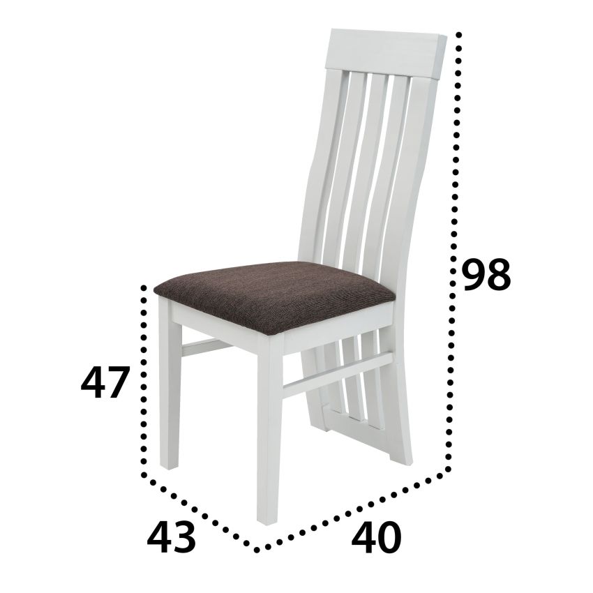 Scaun living s-104 so alb (OUTLET)