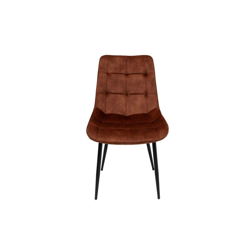 Scaun living HT1, stofa, maro deschis