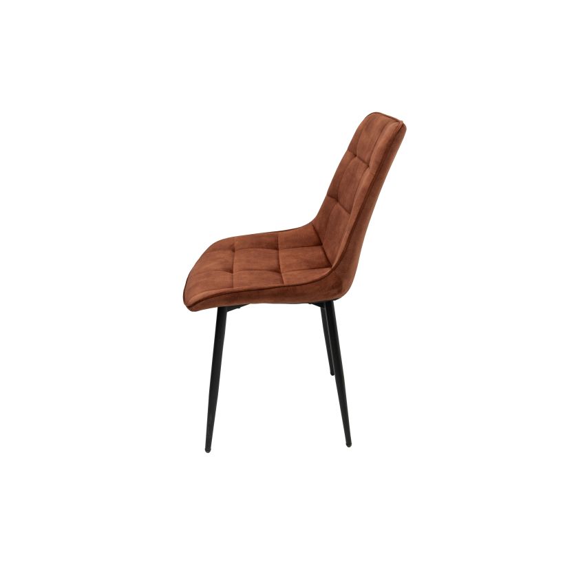 Scaun living HT1, stofa, maro deschis