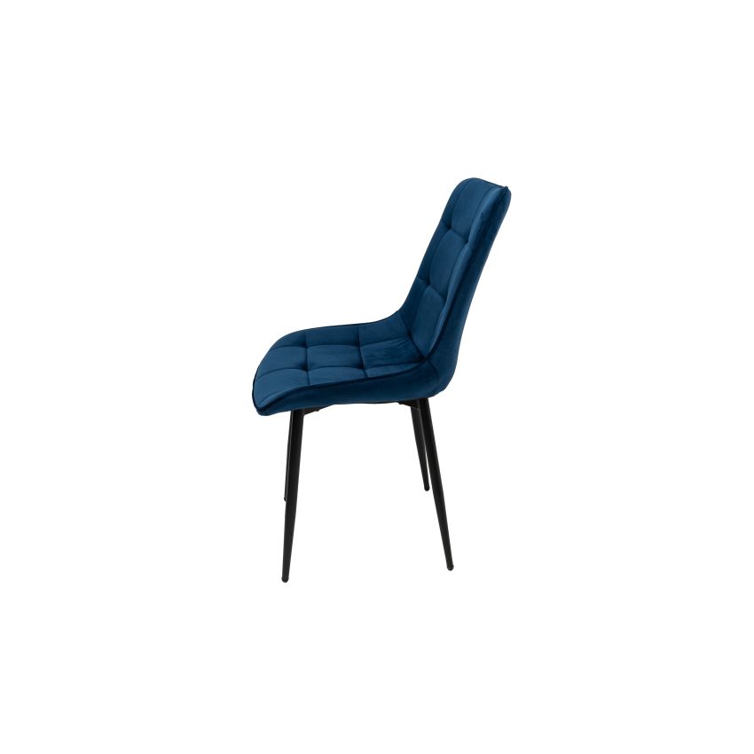 Scaun living HT2, stofa, albastru