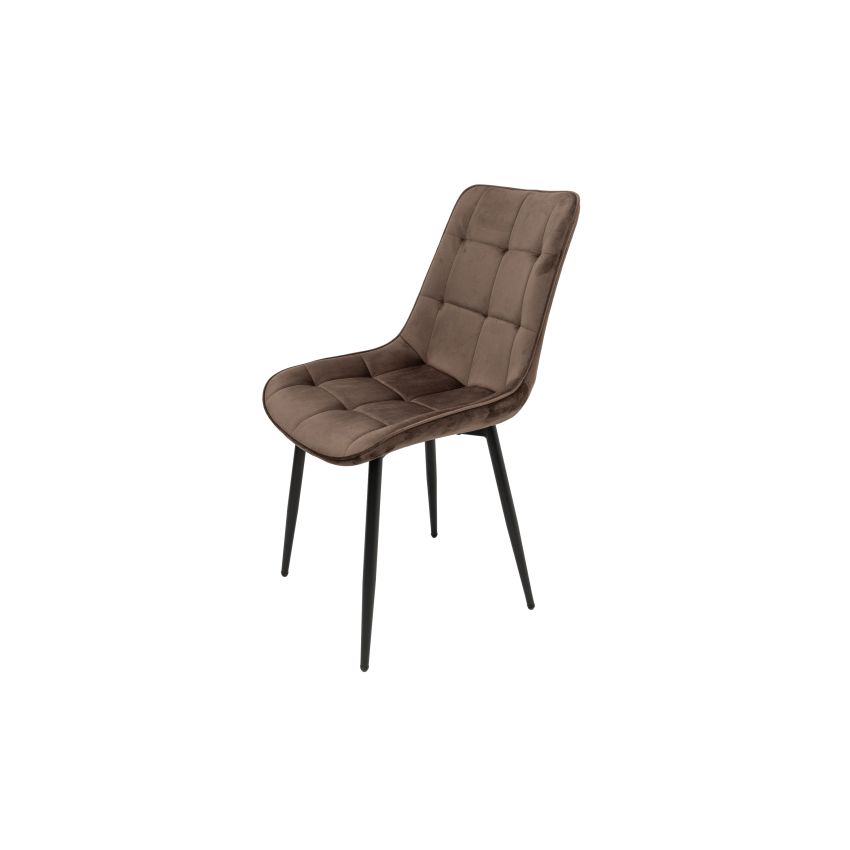 Scaun living HT2, stofa, maro