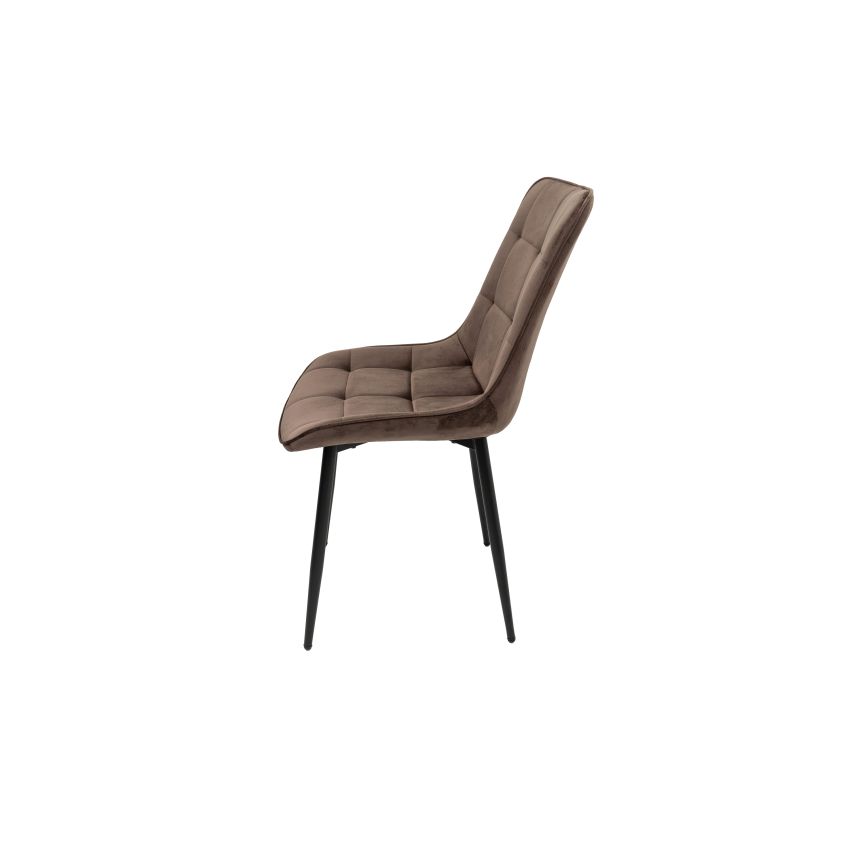 Scaun living HT2, stofa, maro