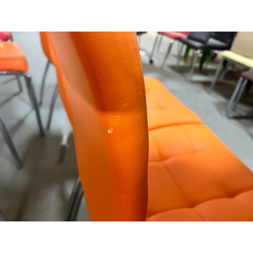 Scaun bucătărie s-02 portocaliu (OUTLET)