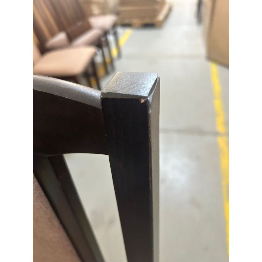 Scaun din lemn masiv de fag tapitat cu stofa s-37 boss7 w15, wenge (OUTLET)