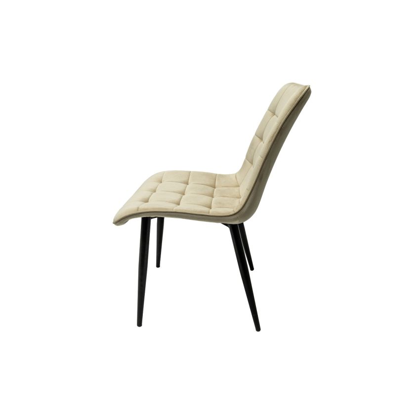 Scaun bucatarie tapitat S-214, Stofa, Bej