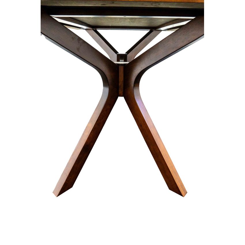 Masa MB-93 fixa, 150x90 cm, stejar inchis, lemn masiv