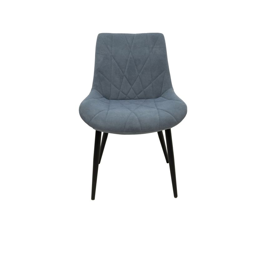 Scaun ML-1, tapitat stofa, albastru