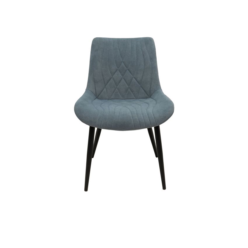 Scaun ML-2, tapitat stofa, albastru