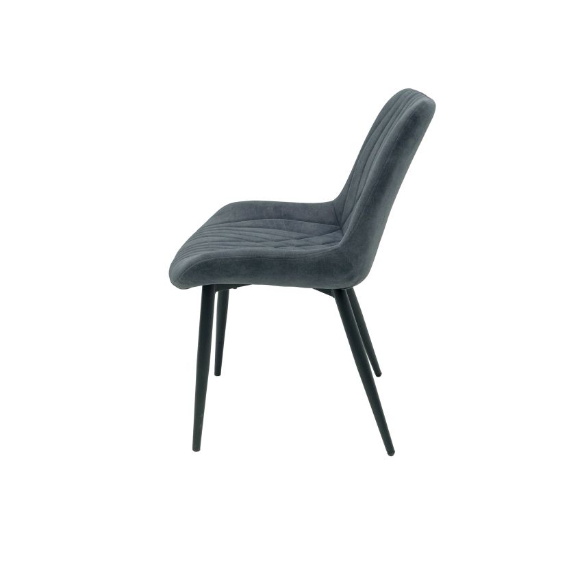 Scaun ML-2, tapitat stofa, gri